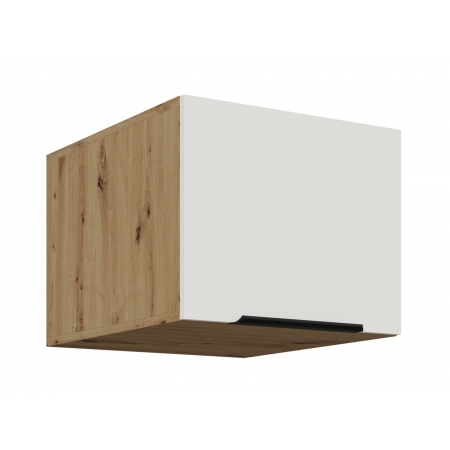 Szafka kuchenna 50 cm okapowa głęboka AURO WH/AR 50 NAGU-36 1F antyfinger